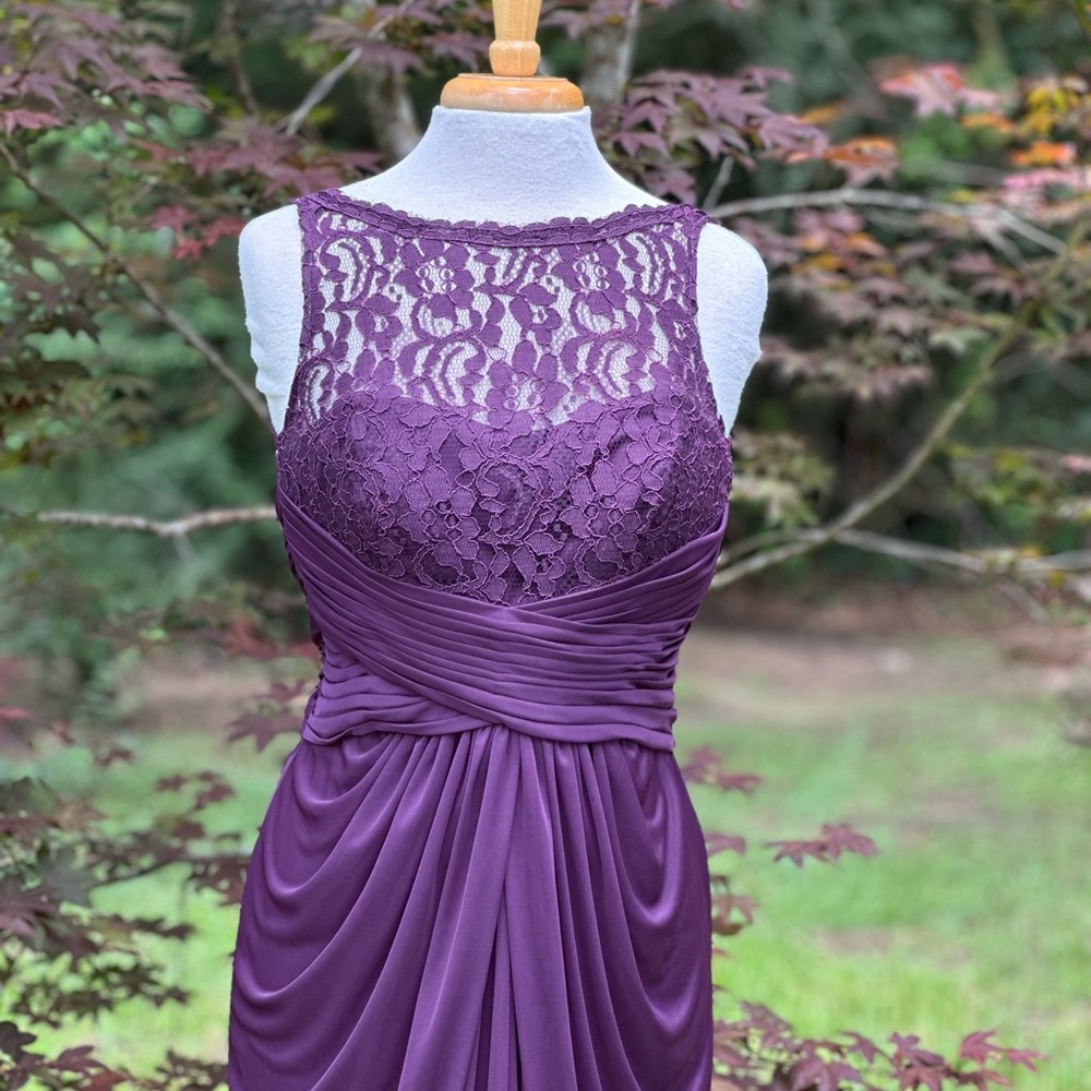 David’s Bridal Lace Evening Dress